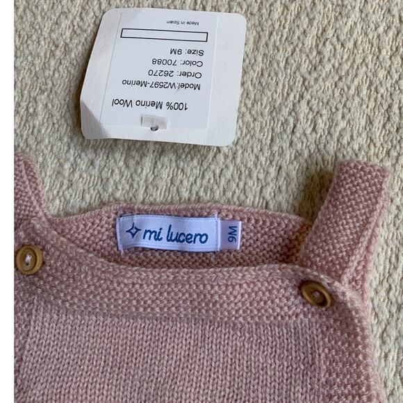 Mi Lucero Merino Wool Bubble NWT size 9 mo - Picture 2 of 3